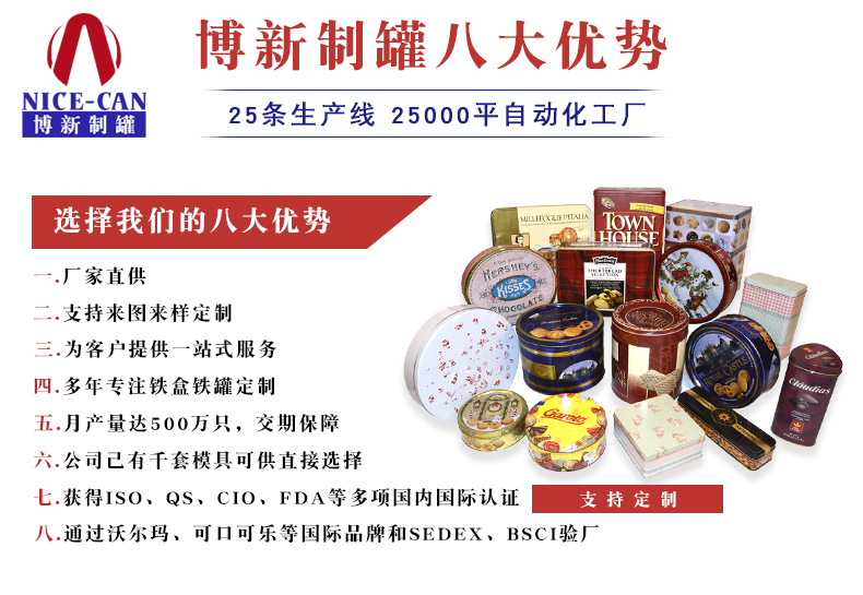 金属包装食品罐-马口铁食品包装罐